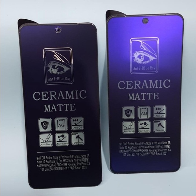 SCREEN PROTECTOR CERAMIC MATTE ANTI BLUE XIAOMI REDMI NOTE 10 PRO - FA