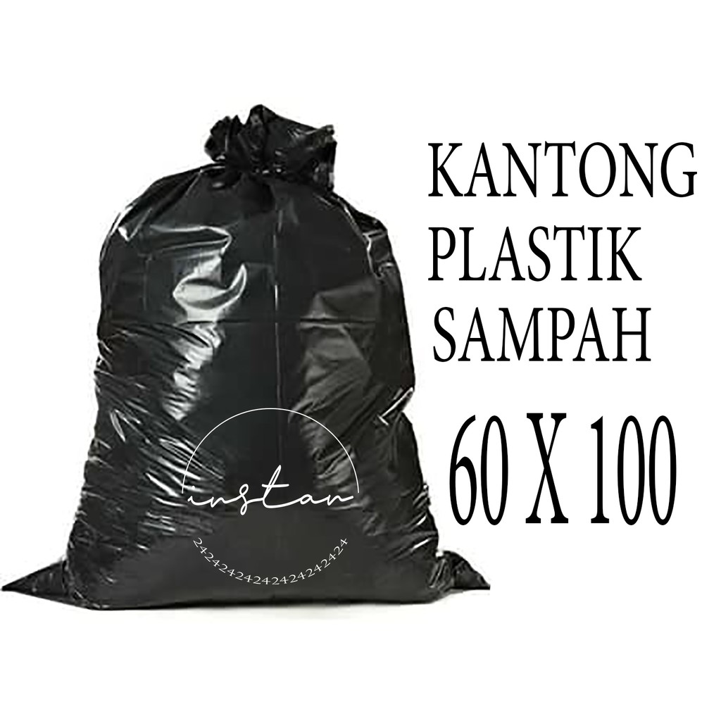  Plastik  Sampah  60x100  100x120 Isi 10 Lembar Shopee 