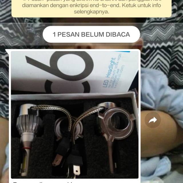 Lampu led utama mobil