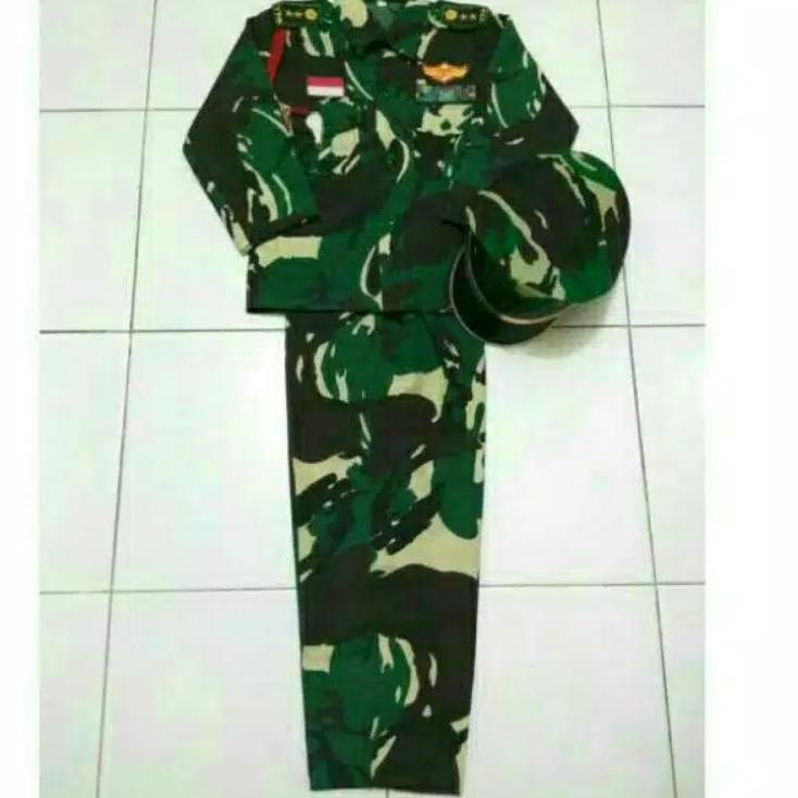 Bagus Dipakai.. Baju Tentara anak TK / Baju TNI TK