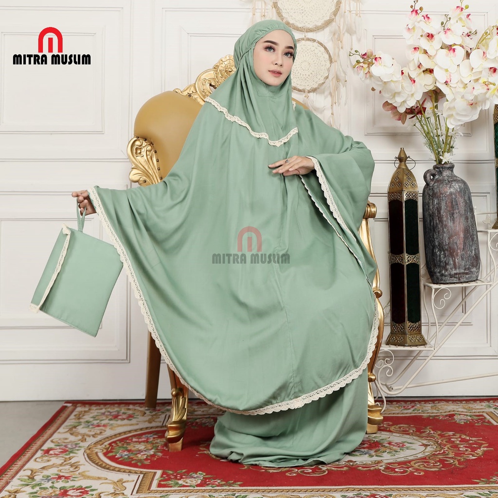 Mukena Dewasa Bali Katun Rayon Renda Bahan Adem  Termurah &amp; Berkualitas