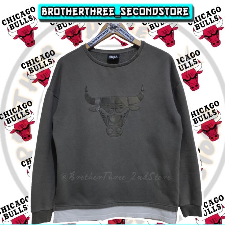 CREWNECK CHICAGO BULLS LOGO TIMBUL|CREWNECK CHICAGO BULLS SECOND
