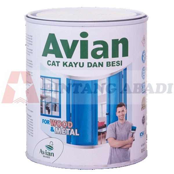 Avian Cat Kayu / Besi Kaleng 100CC Aneka Warna - High Gloss Enamel