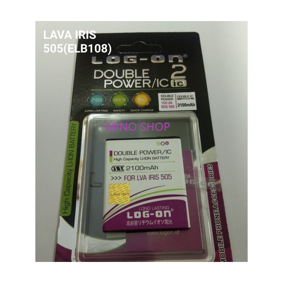 BATERAI LOG ON LAVA IRIS 505 - LEB108 - DOUBLE POWER BATRE