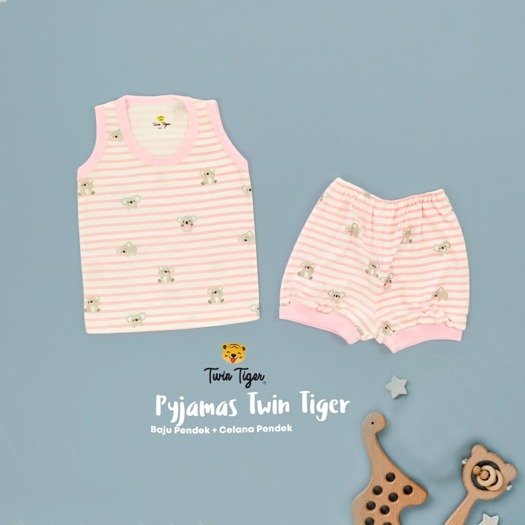 Twin Tiger Setelan Kutung Print Per 2 Pcs