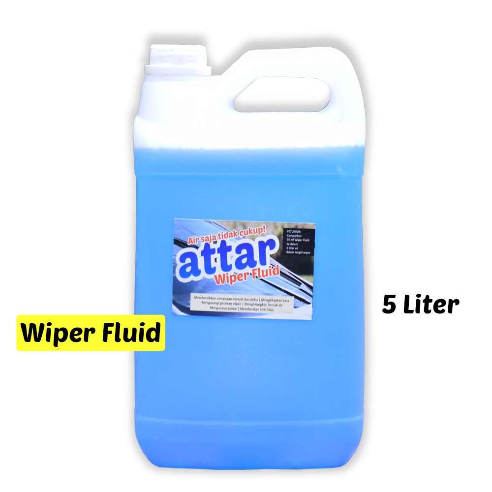 Wiper Fluid - Cairan Wiper Pembersih Kaca Mobil & Efek Daun Talas - 5 Liter