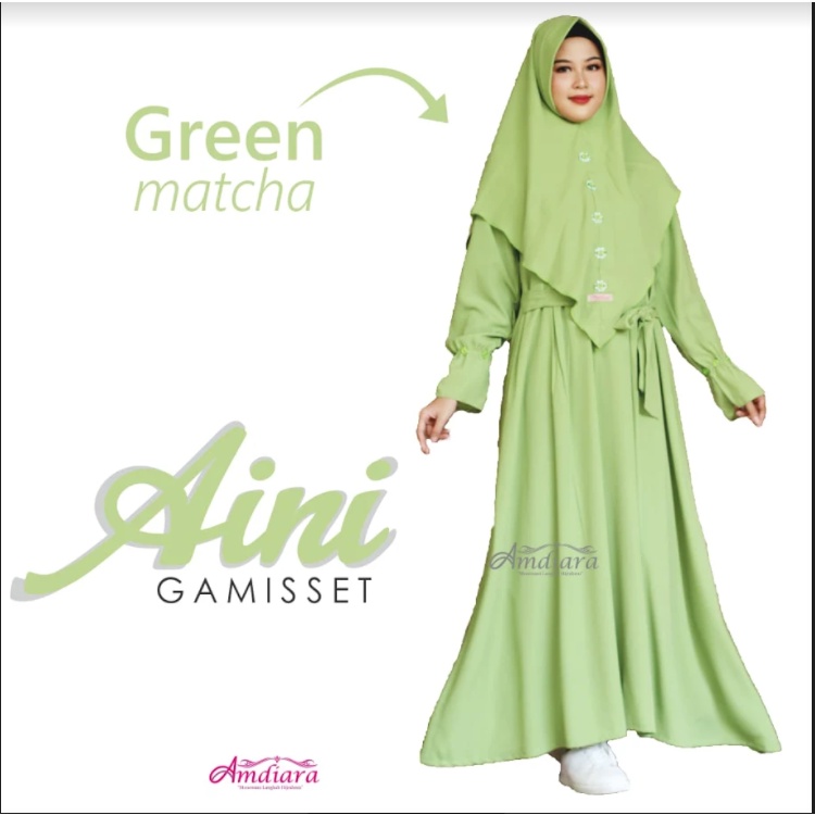 Gamis Set Syari Aini Set dengan Khimar Syari