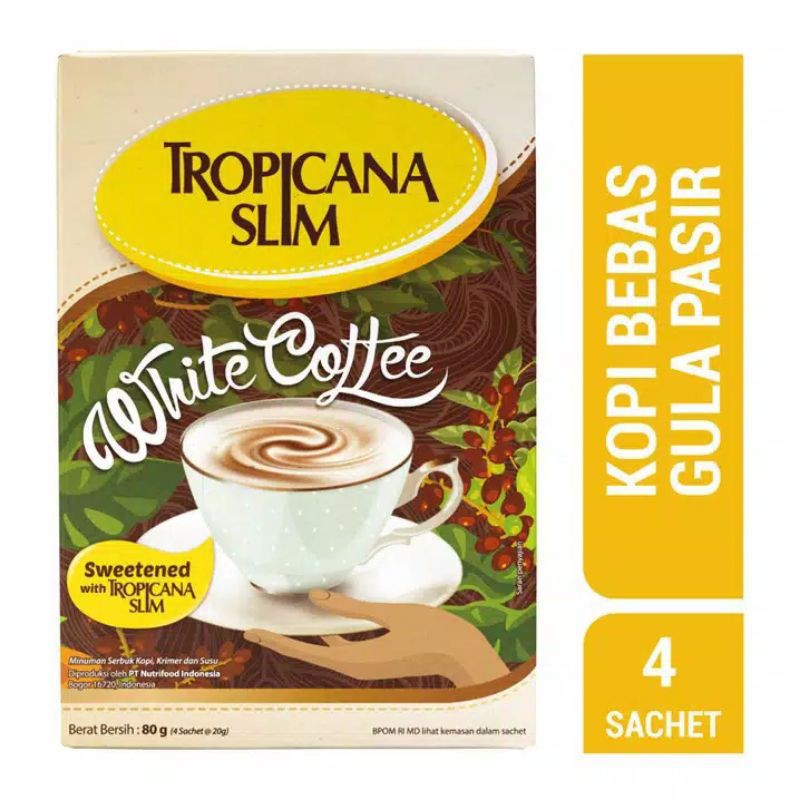

tropicana slim white coffee 4 sachet
