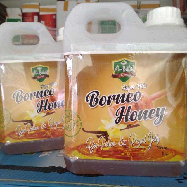 

MADU BORNEO - Madu Kalimantan Super Mix Bee Polen Royal Jelly 1 kg