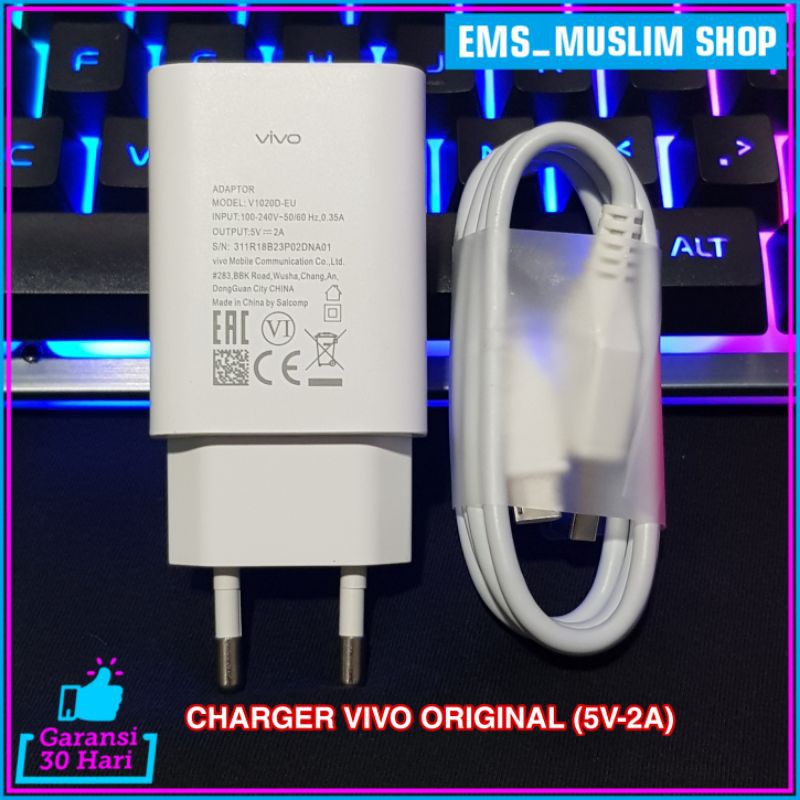 Charger Vivo Original Y30 Y30i USB Type C 5V 2A