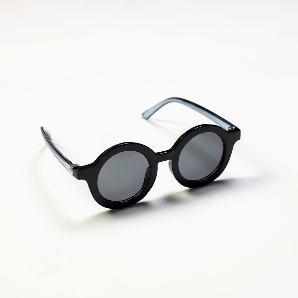 BDOSTORE | Kacamata Anak Balita O Bulat | 0 - 12 Bulan-Black