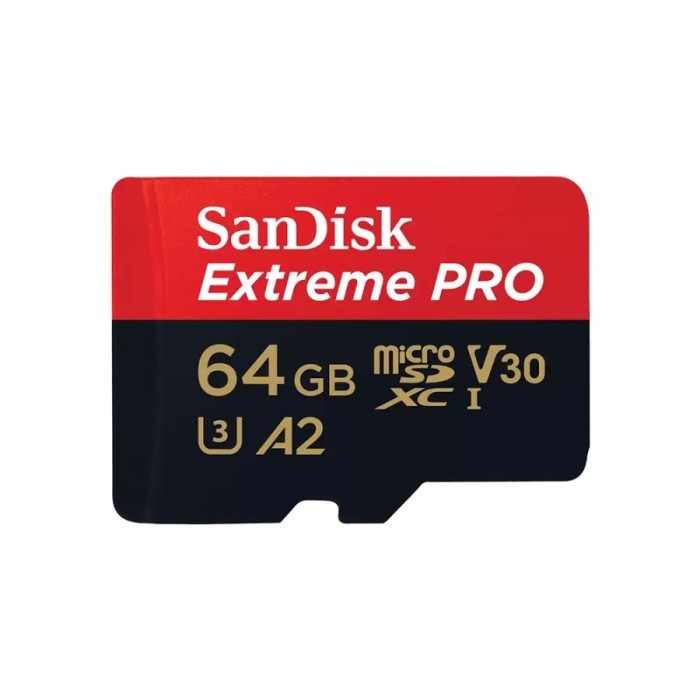 SanDisk Extreme Pro MicroSD 64GB A2 V30 U3 4K - 200MB/s