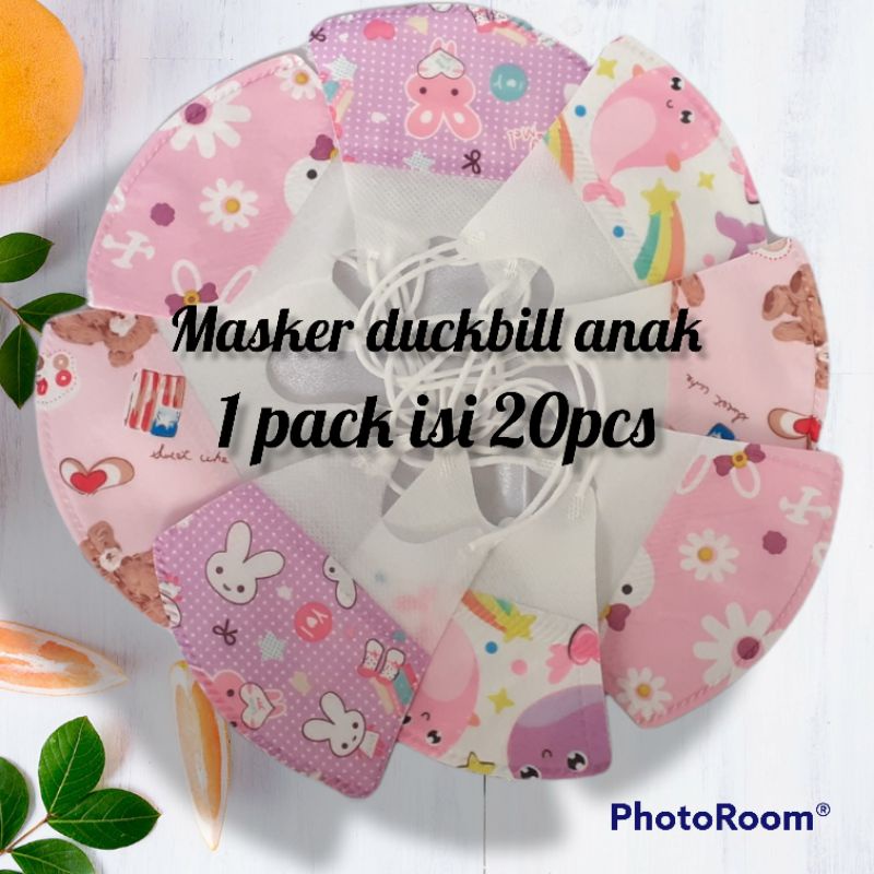 Masker KF94 careion anak Masker korea convex 1 pack isi 20pcs Masker duckbill anak BTS BT21 Masker a
