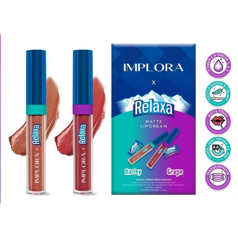 Implora x Relaxa Matte Lip Cream