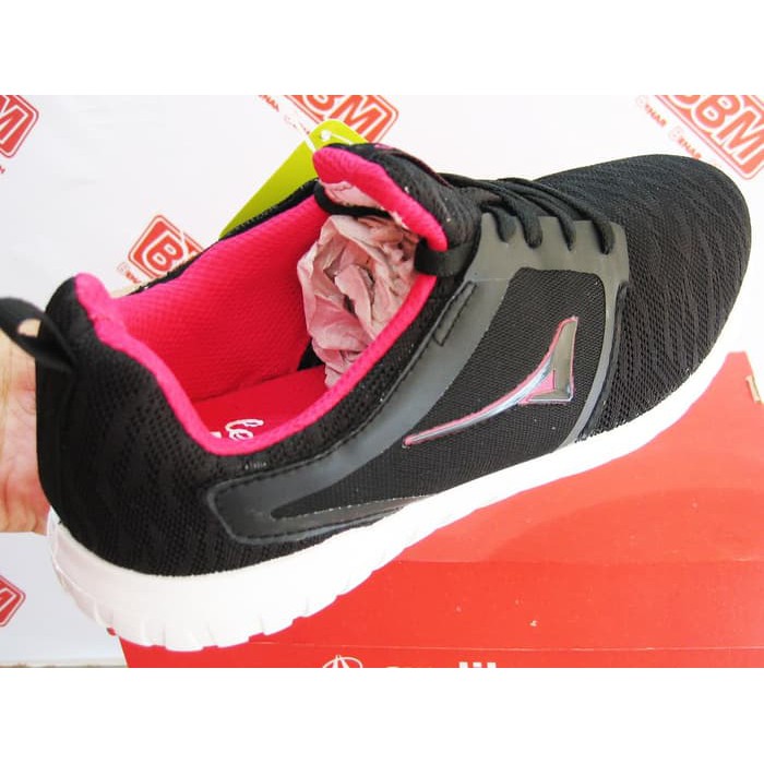 ARDILES SHOPIE - SEPATU WANITA SANTAI KERJA RUNNING - Hitam/Merah Fush