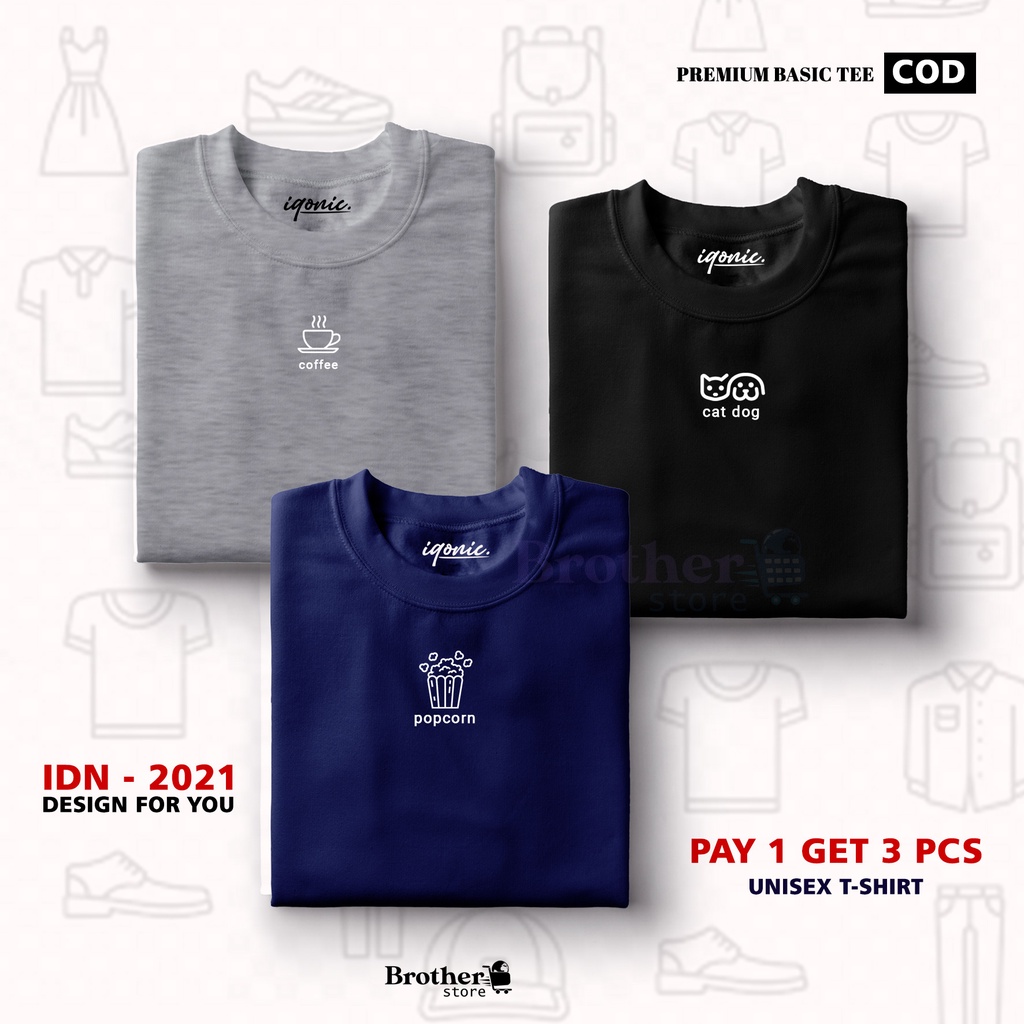 BUY 1 OR 3 PCS ( PROMO COD ) BROTHER STORE  / Kaos Distro100% Catoon Combed 30s / ARTIKELCCP