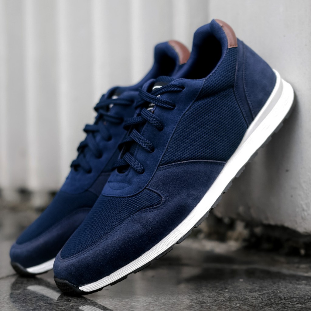 VICTORY NAVY |ManNeedMe x FSTP| Sepatu Sneakers Pria Running Shoes