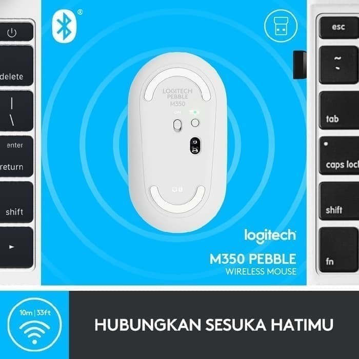 Logitech Pebble Wireless Bluetooth Mouse M350