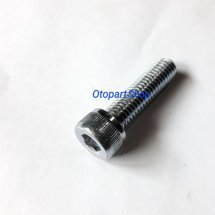 Baut L M8x30 Putih Galvanis