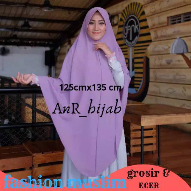 Khimar Jumbo Pet Antem Hijab Syari Jumbo XXXL Jilbab Muslimah