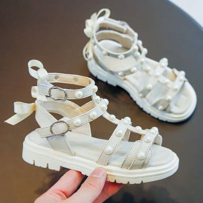 Sepatu Sandal Anak Perempuan Gipsy Pearl Ribbon