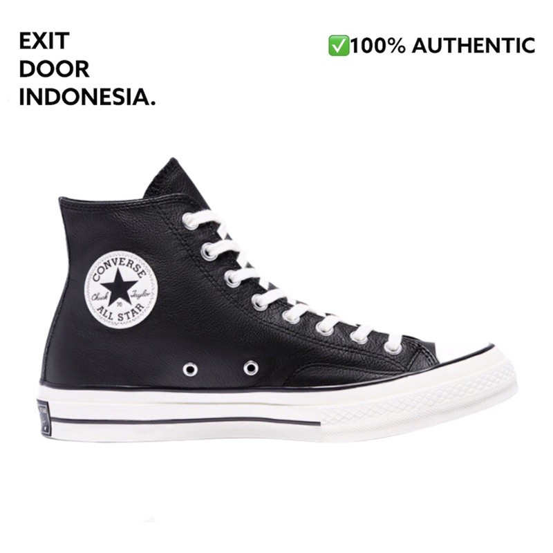 black leather chuck