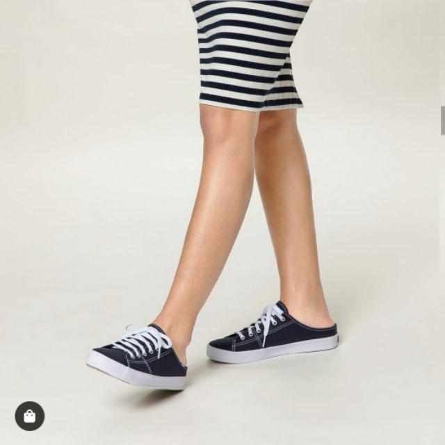 keds kickstart canvas mule