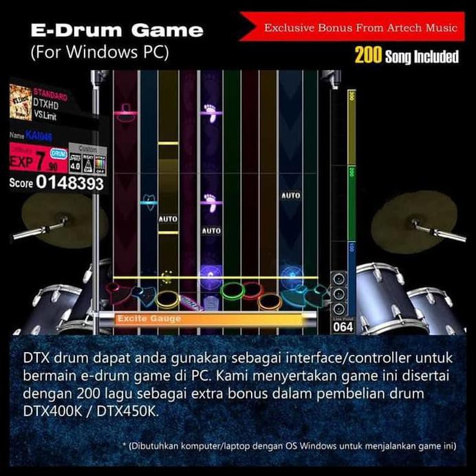 Drum Elektrik Yamaha Dtx450 U002F Dtx450K U002F Dtx 450 U002F Dtx