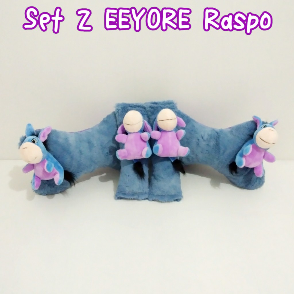 bantal mobil set 2 Boneka Eeyore Raspo