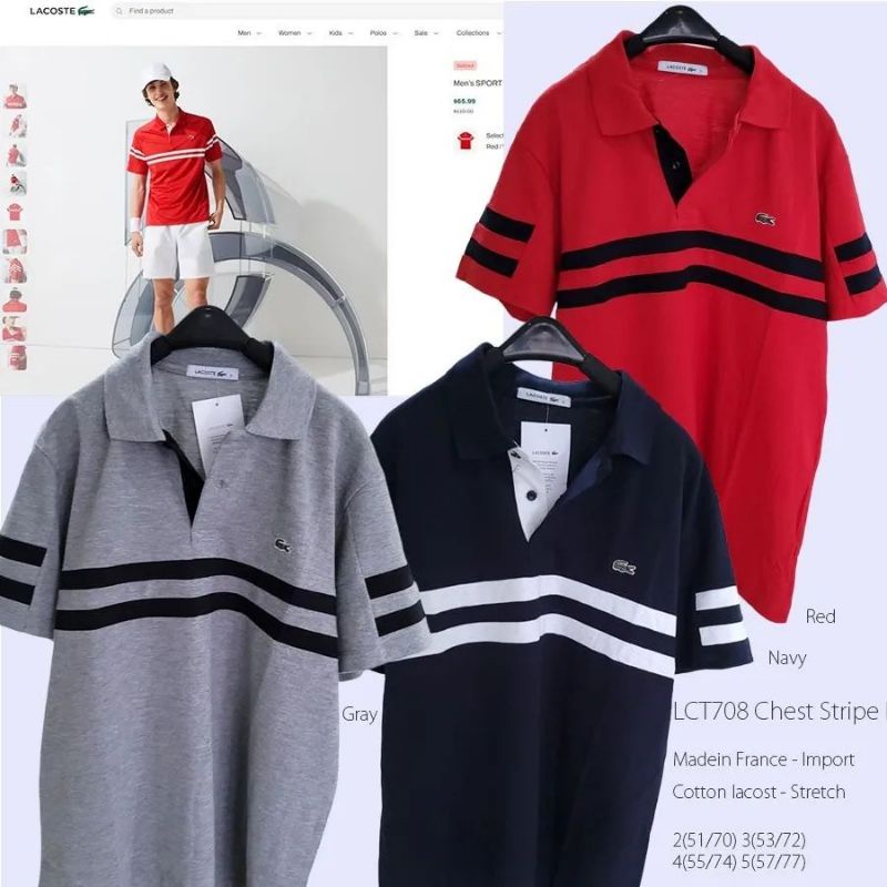 Lacoste Chest Stripe