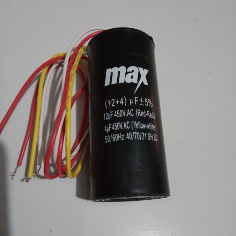 CAPACITOR mesin cuci 12uf+4uf