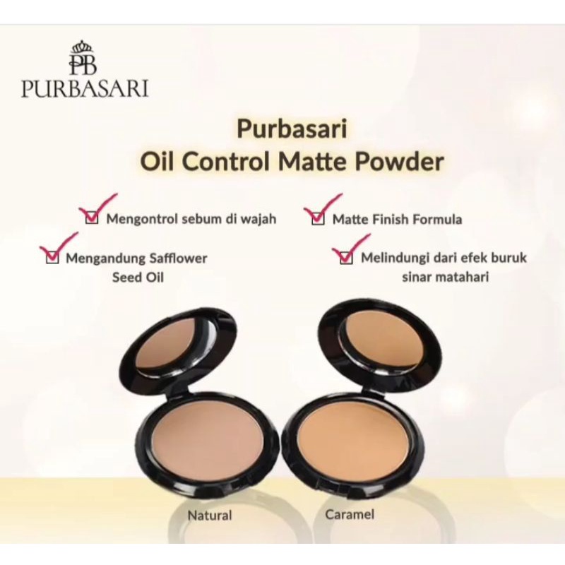 *galerybeautysemarang* Purbasari Oil Control Matte Powder (Bedak Padat untuk Kulit Berminyak)