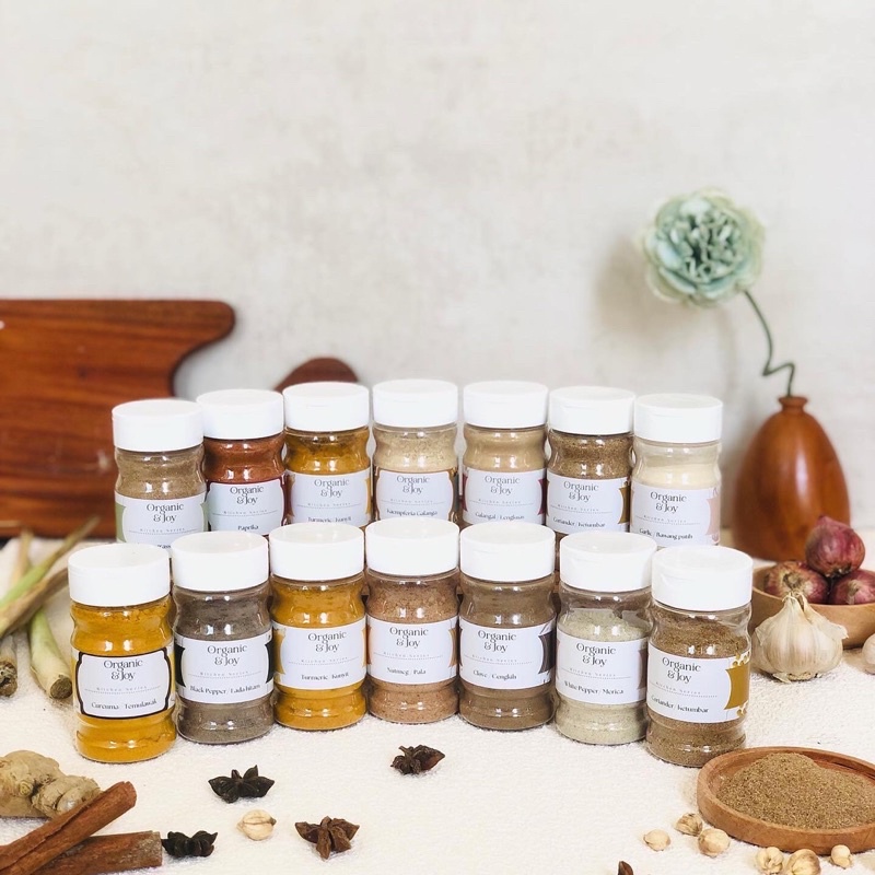 Organic&amp;Joy• Bumbu Tabur All Variant/ Kitchen Series (bumbu dapur tabur,lada,paprika,pala,jahe,kunyit,serai dll)