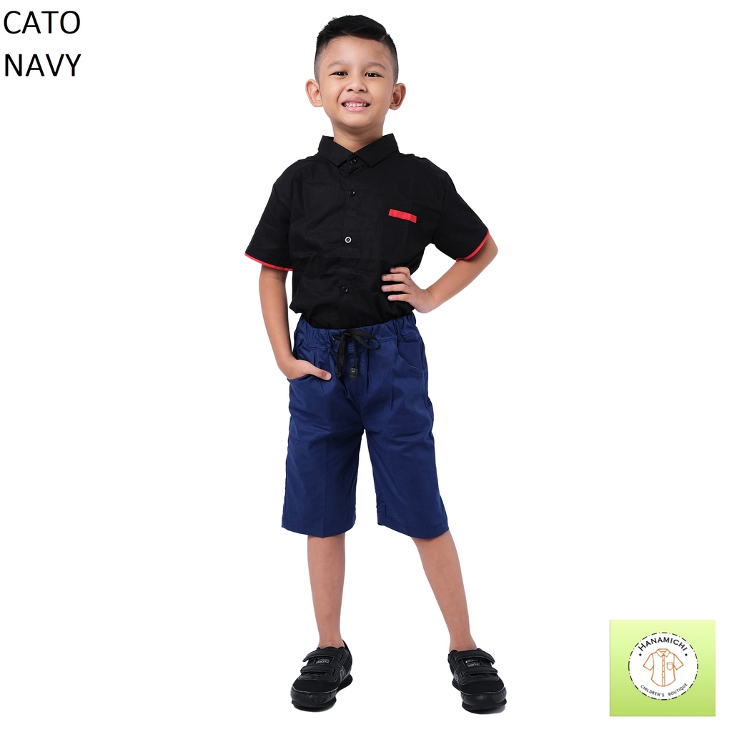 Hanamichi CATO Celana Pendek Chino Anak Motif Polos