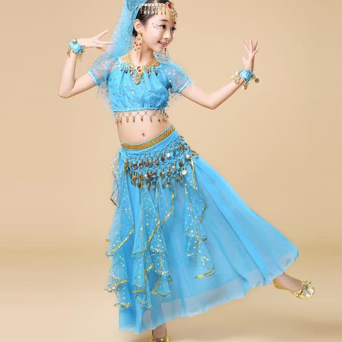 Jual INDIA BELLY DANCE costume haloween kostum anak baju nari tari