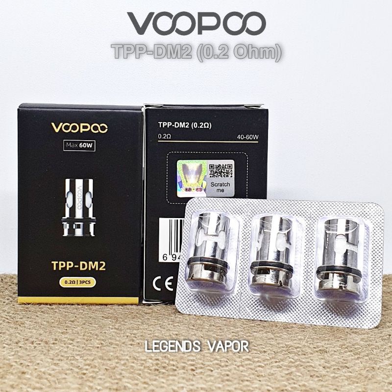 COIL VOOPOO TPP DM2 0.2 OHM AUTHENTIC By VOOPOO (HARGA SATUAN)