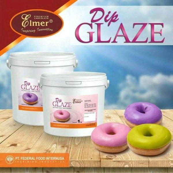 

dip glaze elmer saus celup topping kue celupan donat 250 gram