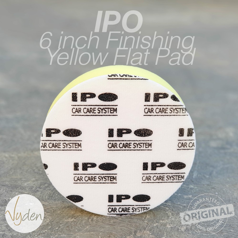 IPO Yellow Polishing Pad 6 inch Flat Kompon Halus Busa Mesin Poles Mobil MURAH