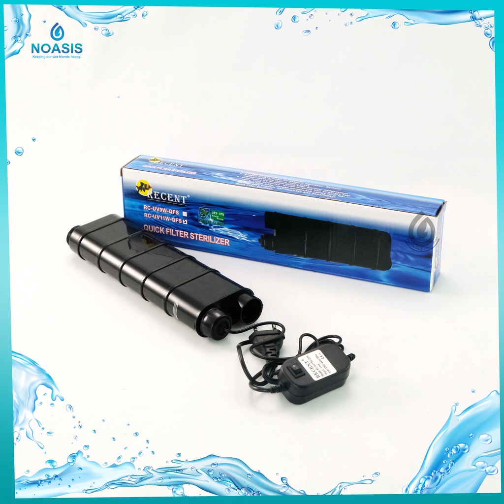 LAMPU UV AQUARIUM DI DALEM QUICK FILTER RECENT RC 11 WATT QFS