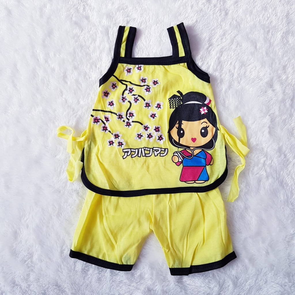 COD Grosiran Baju Anak Cewek Setelan Motif Sakura Baby Alicia