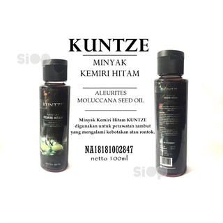 Jual KUNTZE Minyak Kemiri Hitam Original BPOM Indonesia|Shopee Indonesia