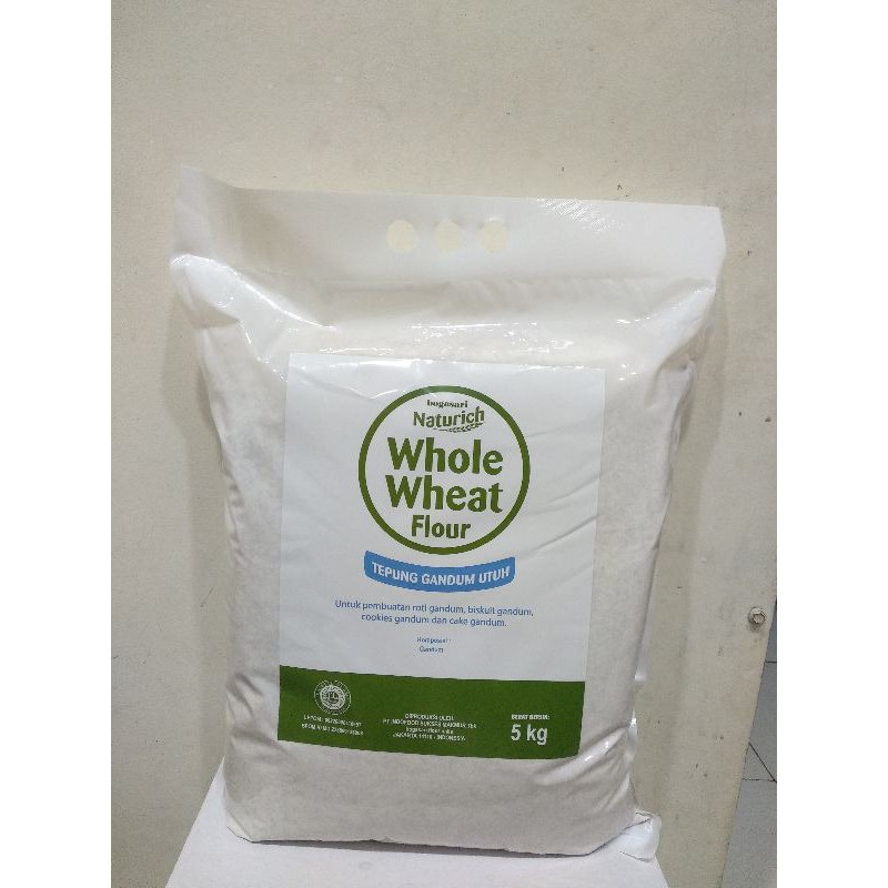 

Tepung Gandum Utuh/Naturich Wholewheat Flour/Repack 1kg