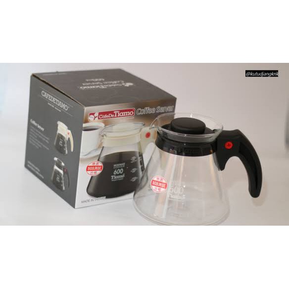 Tiamo Coffee Server Microwave Save Limited - Teko Bening Penampung Seduhan Kopi Kapasitas 600 ml