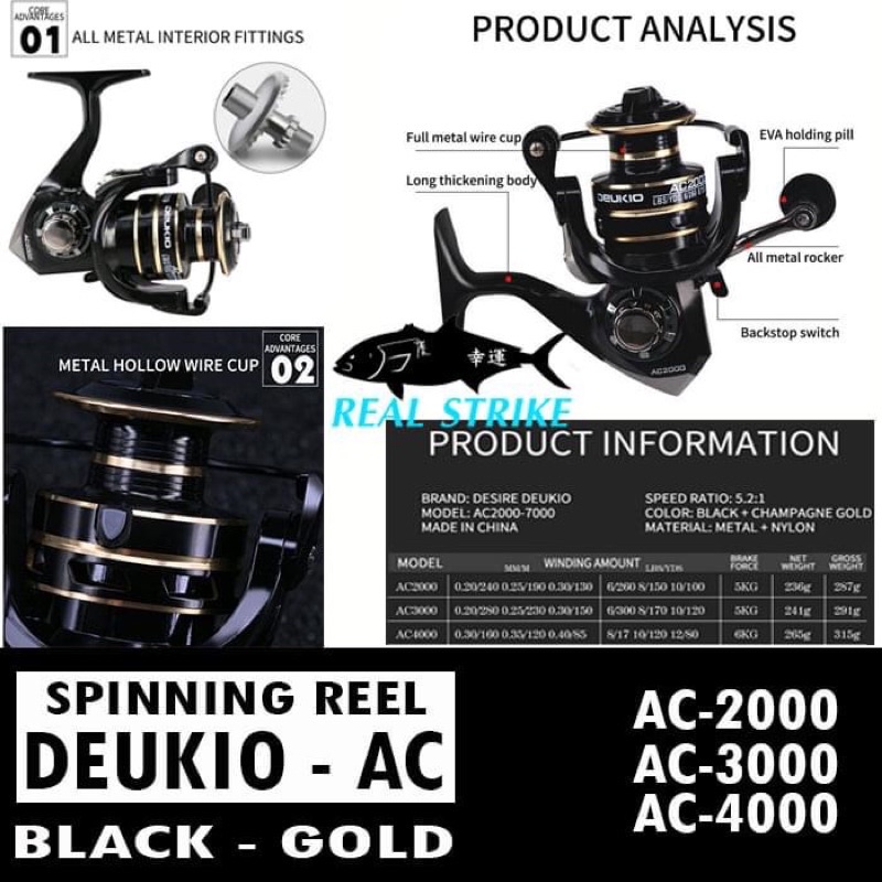 REEL SPINNING DEUKIO - AC series