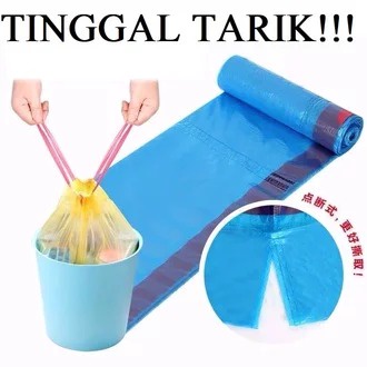 Barnik88 Kantong Plastik Sampah Dengan Tali Roll /Plastik Kresek Sampah Warna Warni Tebal Berkualitas!!