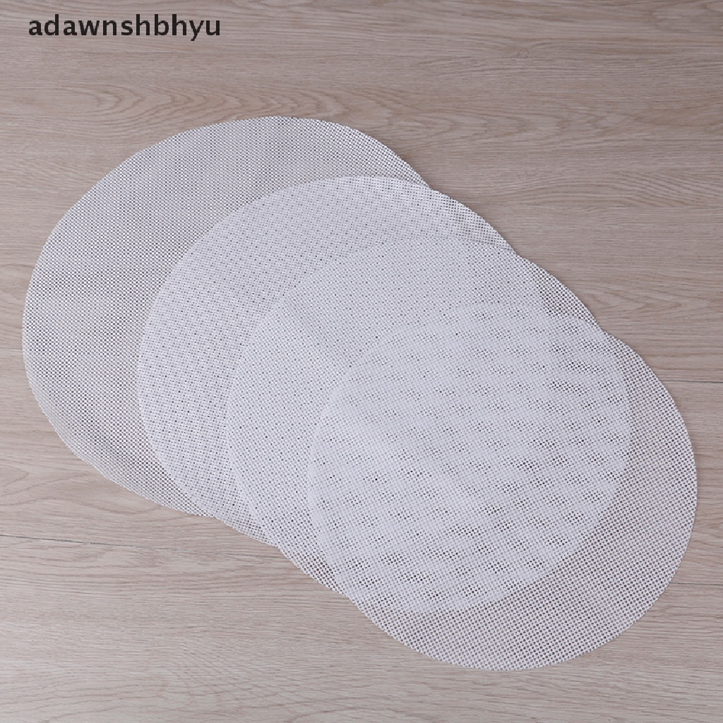 Adawnshbhyu Bulat Anti Lengket Silicone Mesh Cloth Baking Liners Steamer Pad Dumplings Bakpao Alas