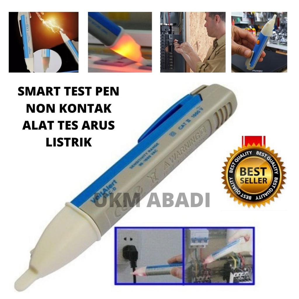 Alat Tes Listrik Smart Test Pen Otomatis Non Kontak AC Voltage Detector 90V 1000V 111