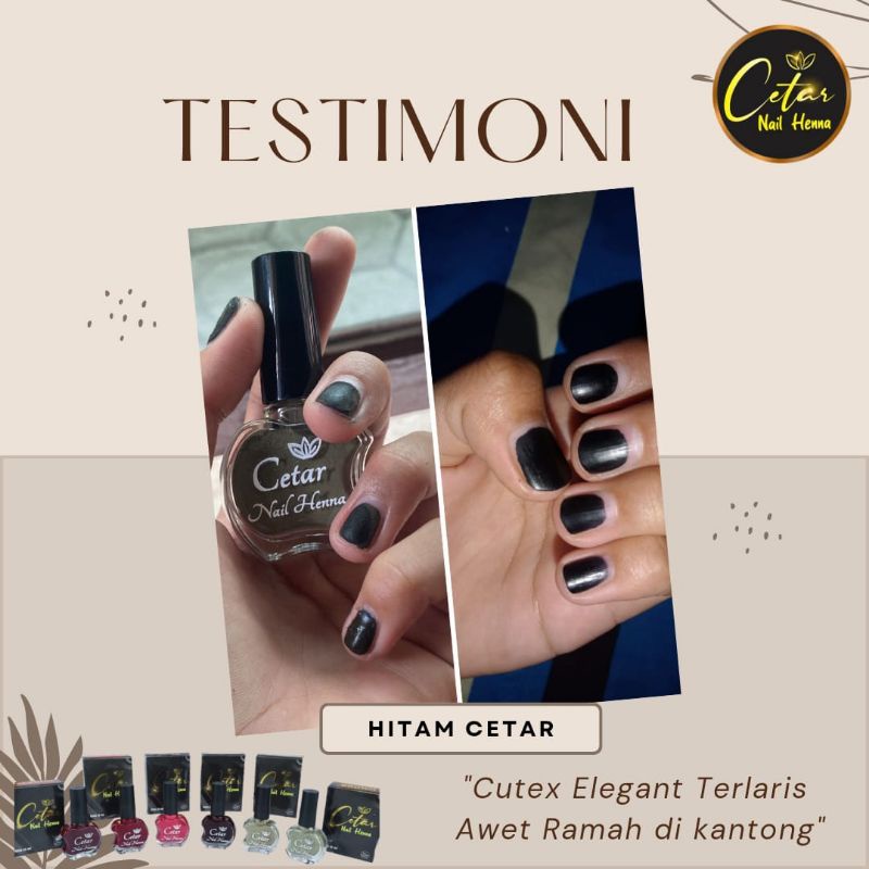 CETAR NAIL HENNA BPOM awet sampai 2 bulan | kutek halal sah sholat tuffah nail hena naura nauraa kutek muslimah ashoka razeta ceria inai kuku bukan peel off