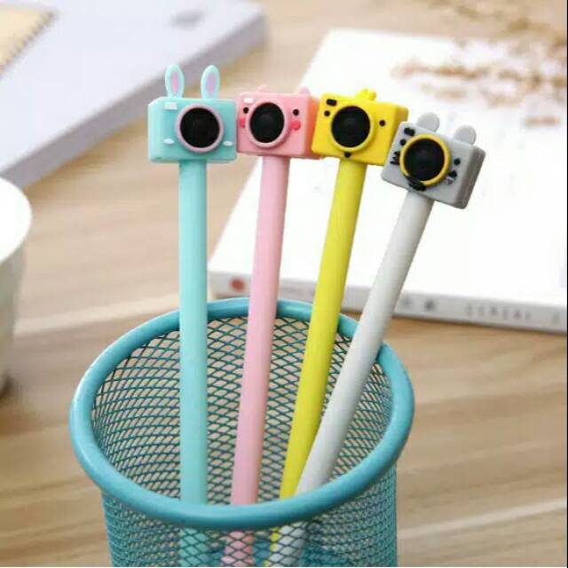 

Pulpen GEL BENTUK KAMERA / PULPEN TERBARU
