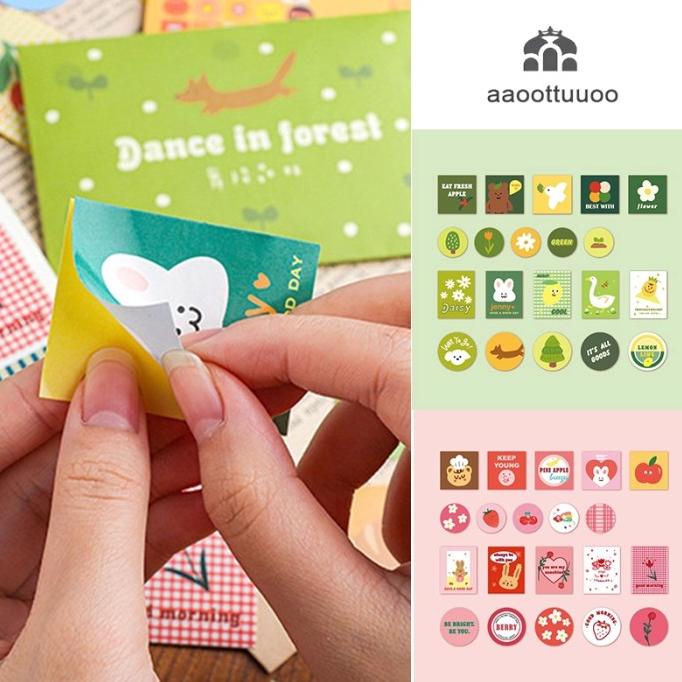 

40pcs pack Stiker Kertas Motif Flakes Untuk Alat Tulis Sekolah